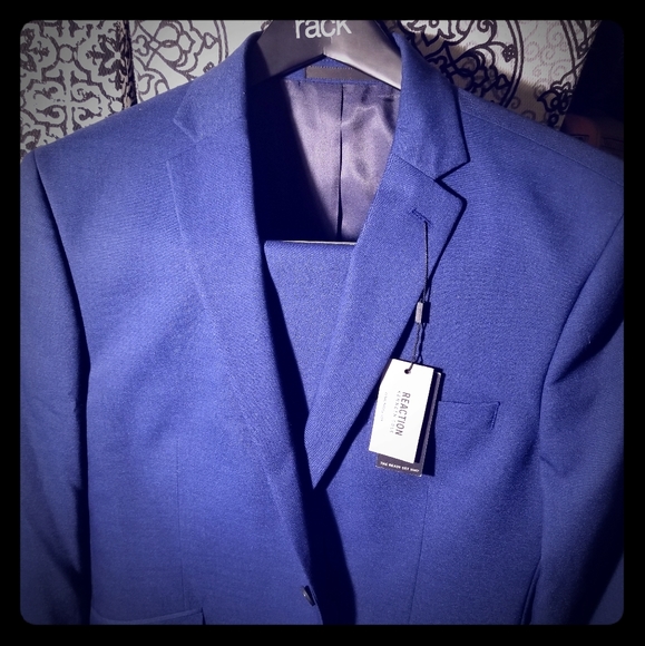 Kenneth Cole Blue slim fit suit 42 Reg